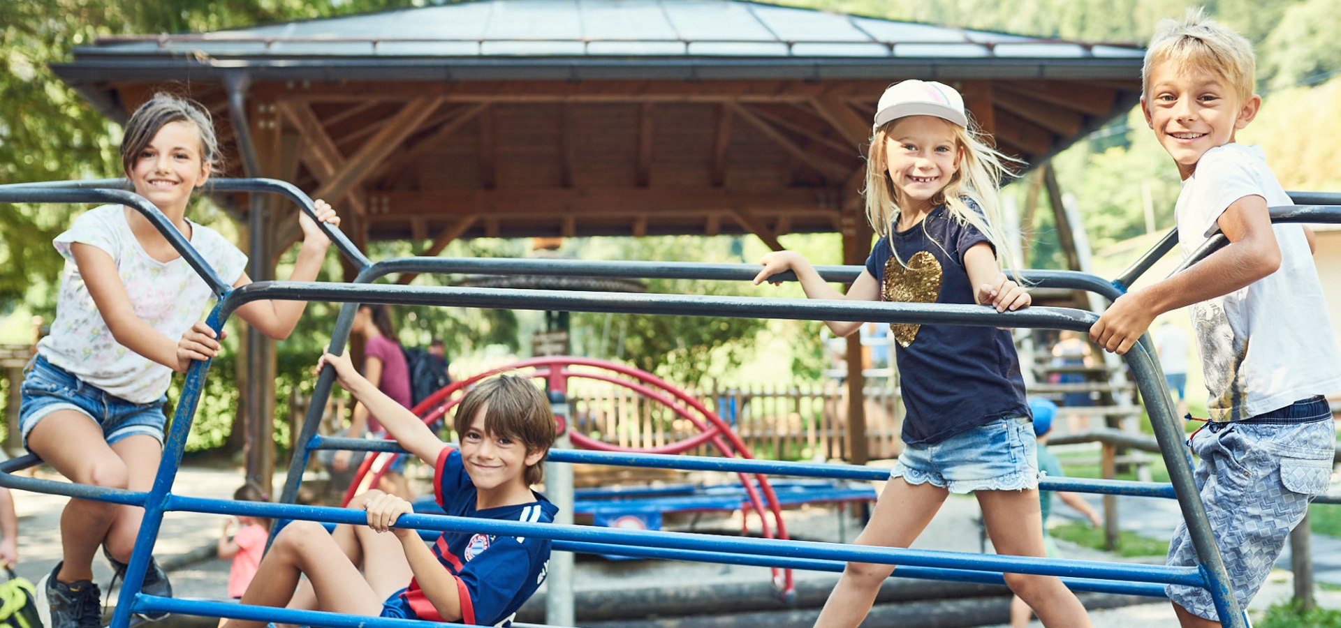 Adventure playground in the Märchen-Erlebnispark Marquartstein. Always an experience